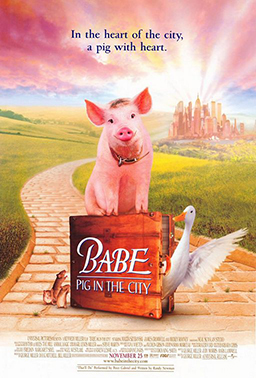 Capa de Babe: O Porquinho Atrapalhado na Cidade
