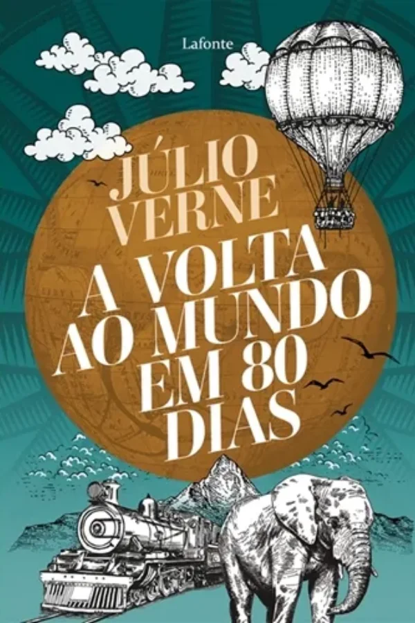 Capa do livro A Volta ao Mundo em 80 Dias