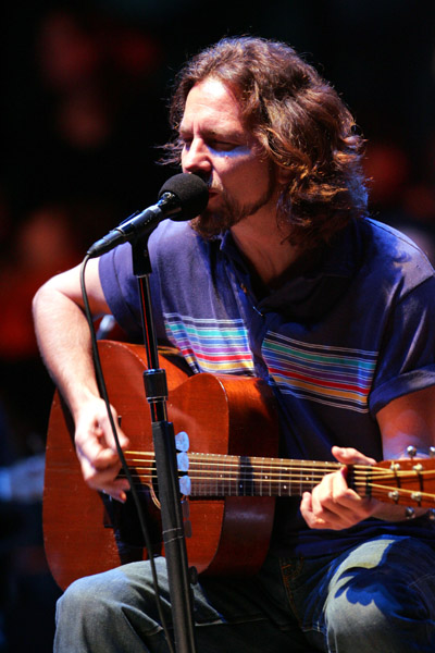 Eddie Vedder, vocalista do Pearl Jam